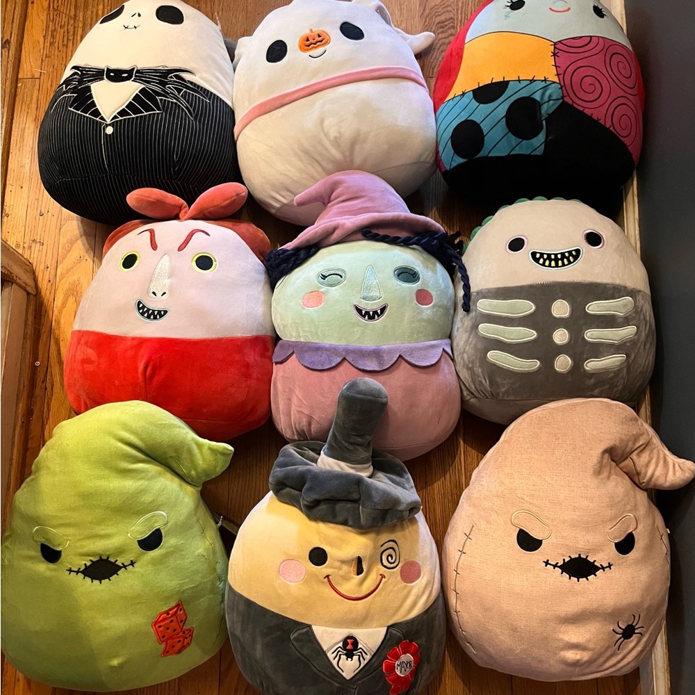 Full set of nightmare before Christmas squishmallows